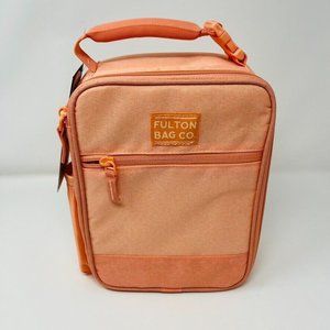 Fulton Bag Co Microban Insulated Lunch Bag With Hard Liner & Divider Cantaloupe